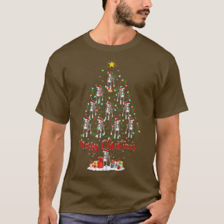 Finny Julafton Matching Santa Italienska Greyhound T Shirt