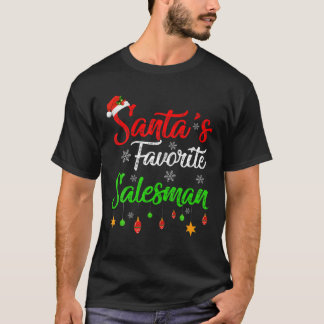 Finny Julafton Santa's Favorite Salesman jul T Shirt