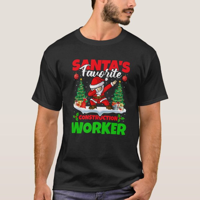 Finny Julafton Santa's Favorite Umpire jul T Shirt (Framsida)
