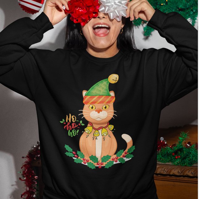 Finny julklapp t shirt (Christmas Cat Sweatshirt)