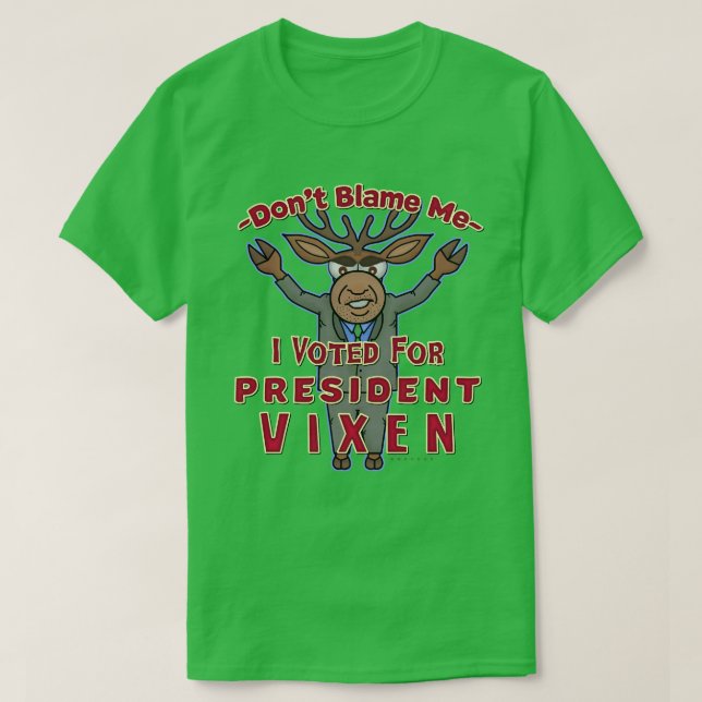 Finny julrensordförande Vixen Politik T-shirt (Design framsida)