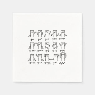 Finny katt och matematik, katt och algebra Älskare Pappersservett