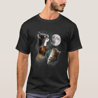 Finny katt T, katter i Måne, katt lover T Shirt