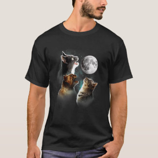 Finny katt T, katter i Måne, katt lover T Shirt