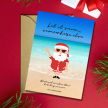 Finny Låt det snöa Florida Santa Beach-jul