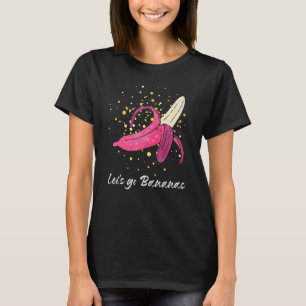 Finny Låt oss Go Bananas Banana Älskare Coola Bana T Shirt