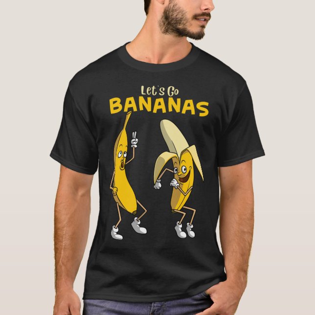 Finny Låt oss Go Bananas Gift Kids Boys Girls Cute T Shirt (Framsida)