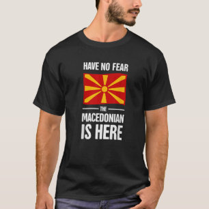 Finny makedonska Flagga på Balkan, Makedonien T Shirt