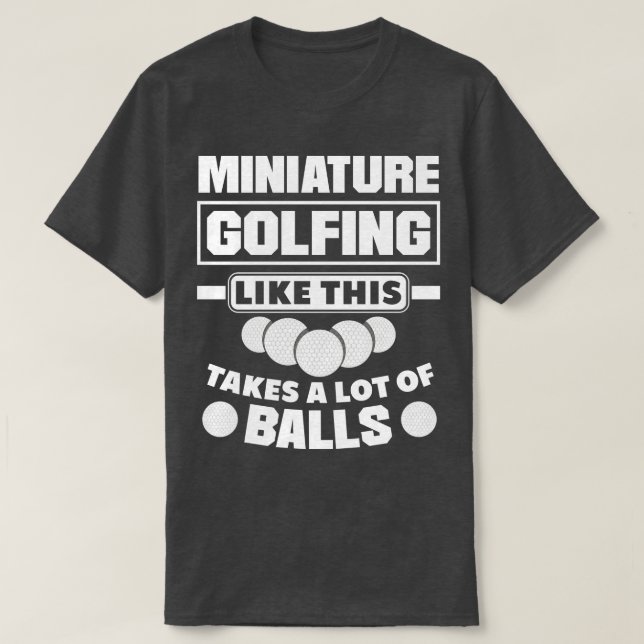 Finny Miniature Golf Miniature Golfing Miniature G T Shirt (Design framsida)