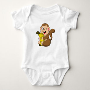 Finny Monkey med Banana T Shirt