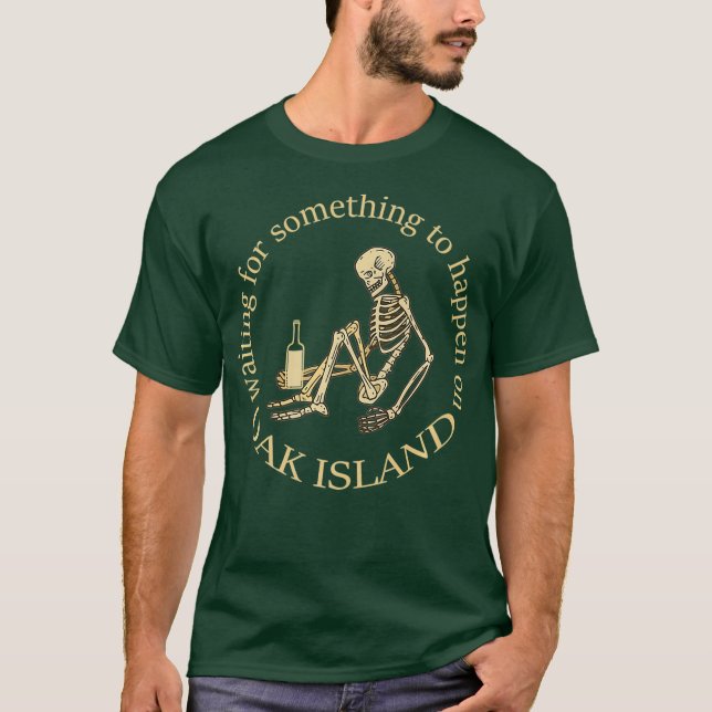 Finny Oak Island Treasure Hunter Väntar på T Shirt (Framsida)