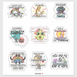 Finny och Sarkastic Vinyl Stickers Klistermärken
