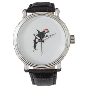 Finny Orca Killer Whale Santa Hat-julhavet Armbandsur