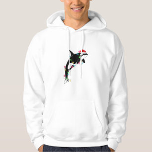 Finny Orca Killer Whale Santa Hat-julhavet Hoodie