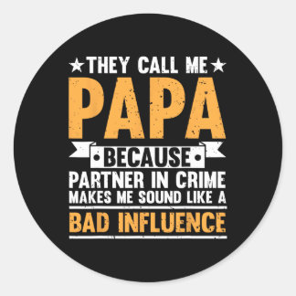 Finny Pappa-design för farfar Papi Papaw från Gran Runt Klistermärke