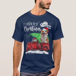 Finny Pembroke Welsh Corgi Red Lastbil jul Paj T Shirt