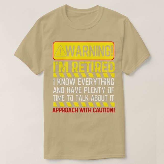 Finny Pension Gift Manar Women Retiree Warning Im T Shirt (Design framsida)