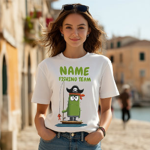 Finny Pirat Cactus FishTeam   Anpassade T Shirt