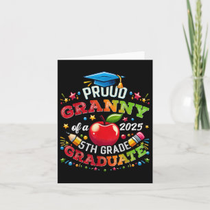 Finny Proud Granny of a cl of 2025 5th Klass Gradu Kort