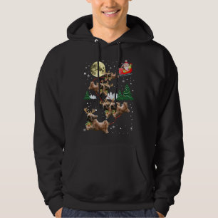 Finny Reindeer Shih Tzu Julafton Hundälskare jul Hoodie