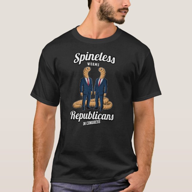 Finny Republicans Congress Mask Spinless Dont St T Shirt (Framsida)