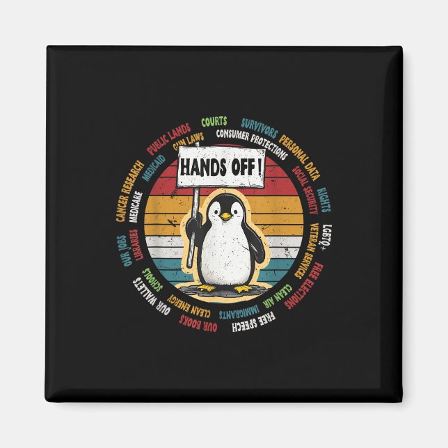 Finny Resistant Penguin Protest against Tariffs Re Magnet (Framsidan)