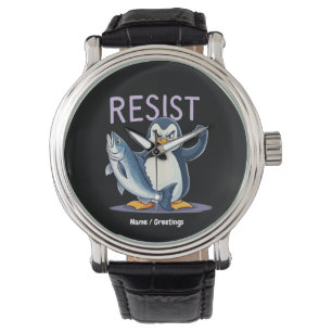 Finny Resistens Penguin-protesten mot tariffer Armbandsur