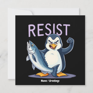 Finny Resistens Penguin-protesten mot tariffer Inbjudningar