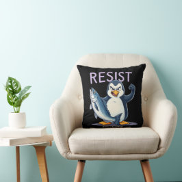 Finny Resistens Penguin-protesten mot tariffer Kudde
