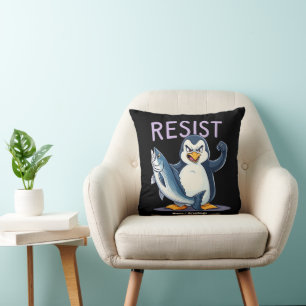 Finny Resistens Penguin-protesten mot tariffer Kudde