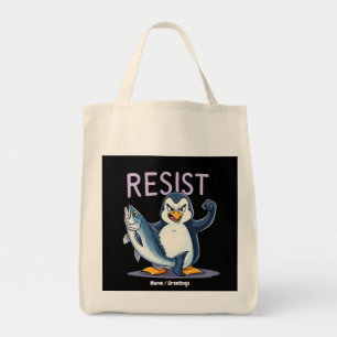 Finny Resistens Penguin-protesten mot tariffer Tygkasse