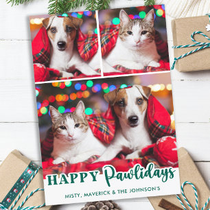 Finny Ruff Year 2022 Pet Hund Photo jul Holid Julkort