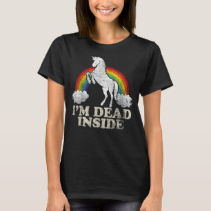 Finny Saker - Unicorn I'm Dead Inside Sarcastic De T Shirt