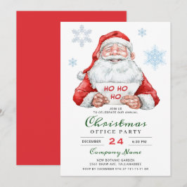 Finny Santa Corporate Helgdag jul Party Inbjudningar