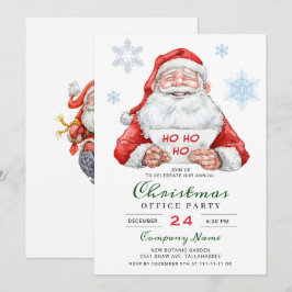 Finny Santa Corporate Helgdag jul Party Inbjudningar