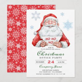 Finny Santa Corporate Helgdag jul Party Inbjudningar