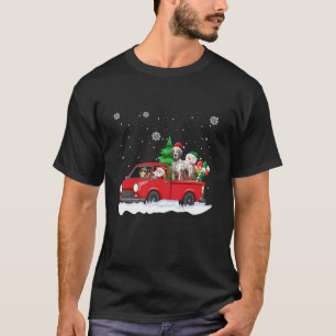 Finny Santa Driving jul Car Great dane Santa T Shirt