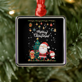 Finny Santa, Snögubbe, Reindeer God jul Julgransprydnad Metall