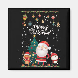 Finny Santa, Snögubbe, Reindeer God jul Magnet