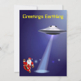 Finny Santa 🎅 🛸 UFO-jul Inbjudningar