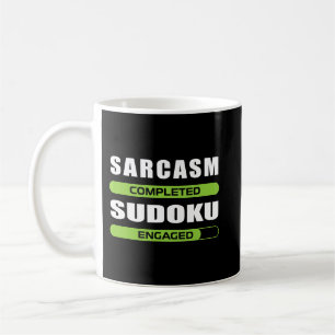 Finny Sarcasm och Sudoku för Puzzle Game Älskare Kaffemugg