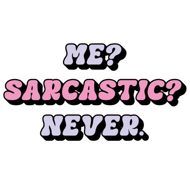Finny Sarkastic Tee, Cute Ironic Tee (Skapare uppladdad)