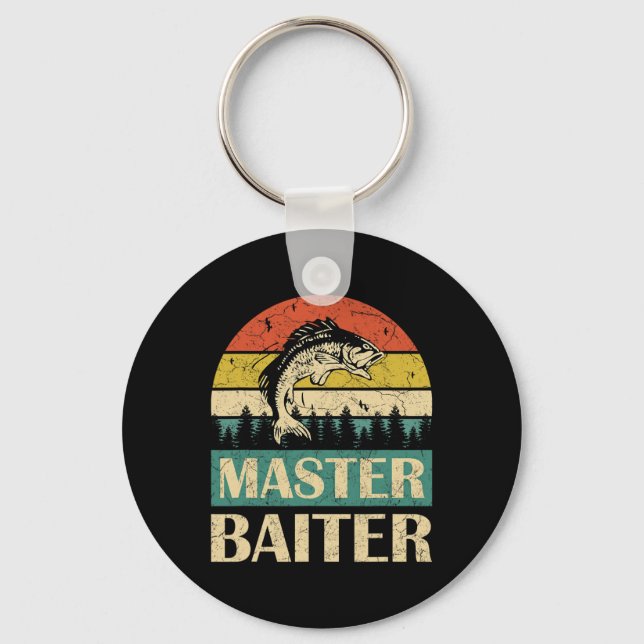 Finny Say-master Baiter Fishermen Manar W Nyckelring (Framsida)