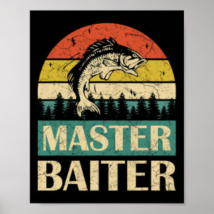 Finny Say-master Baiter Fishermen Manar W Poster