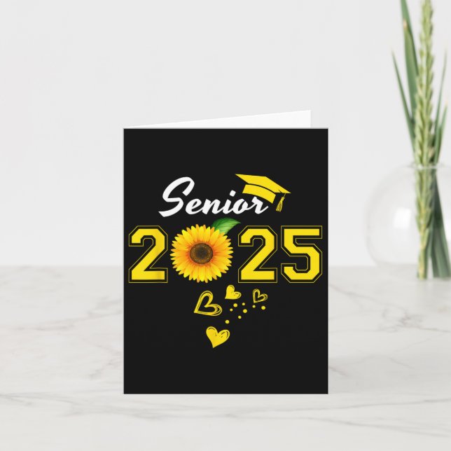 Finny Senior 2025 Funny Studenten Solroscl av Kort (Framsida)