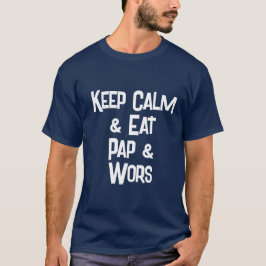 Finny SouthAfrican KeepCalm & Eat Pap & Wors Manar T Shirt
