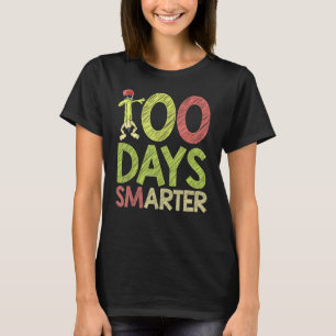 Finny Student Kids Gift Dab Pencil Lycklig 100 dag T Shirt