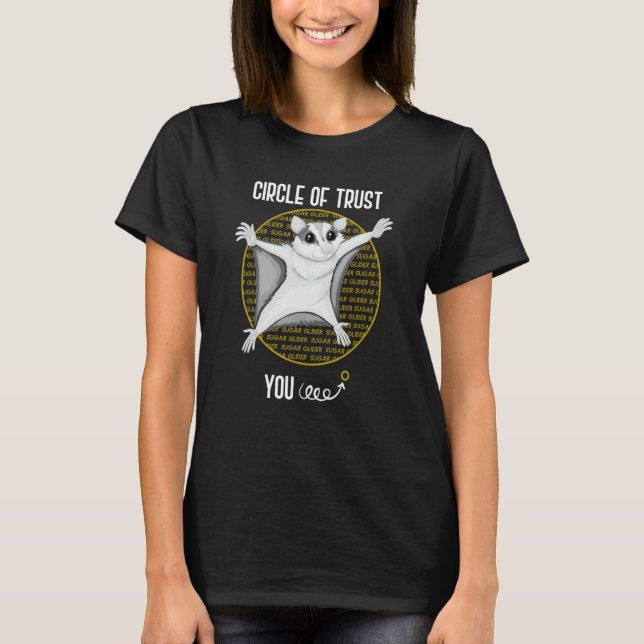 Finny Sugar Glider Älskare Pet Gift Sugar Glider T Shirt (Framsida)