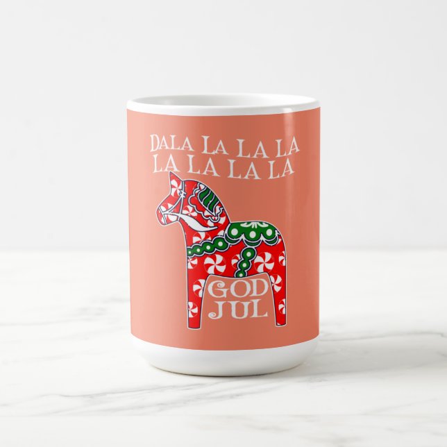 Finny Svenska julhelgen Jul Dala Horse Dalahos Kaffemugg (Center)