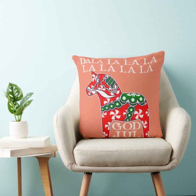 Finny Svenska julhelgen Jul Dala Horse Dalahos Kudde (Stol)